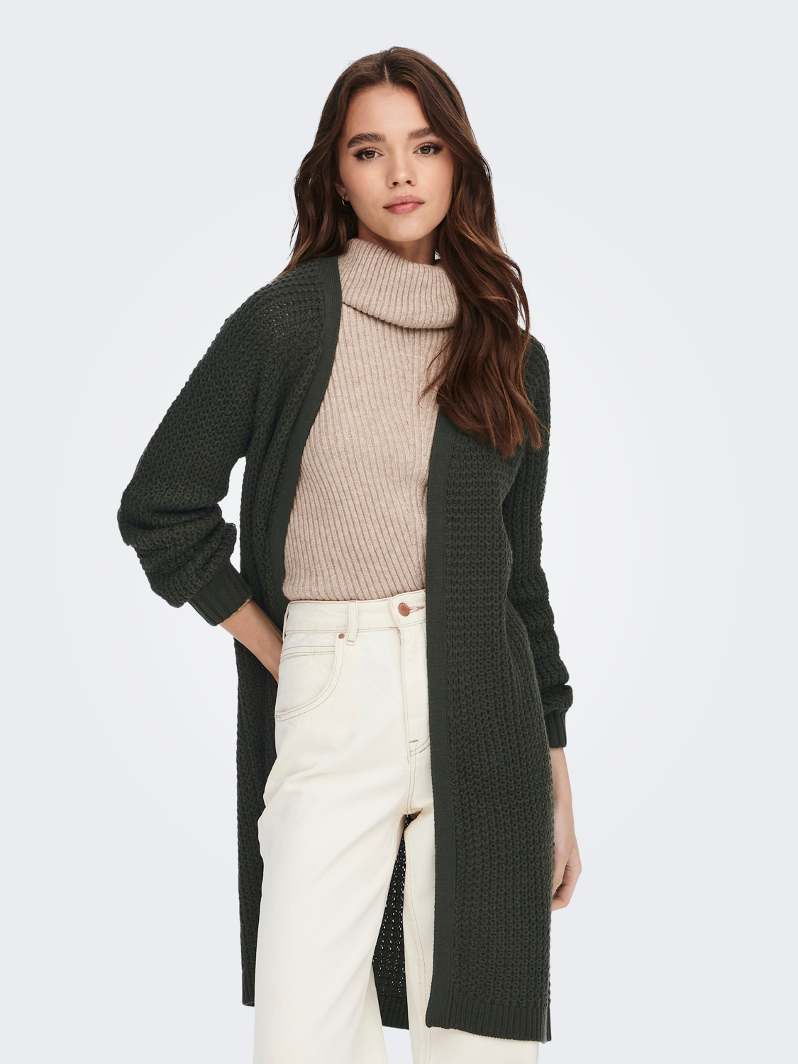 LONG KNITTED CARDIGAN