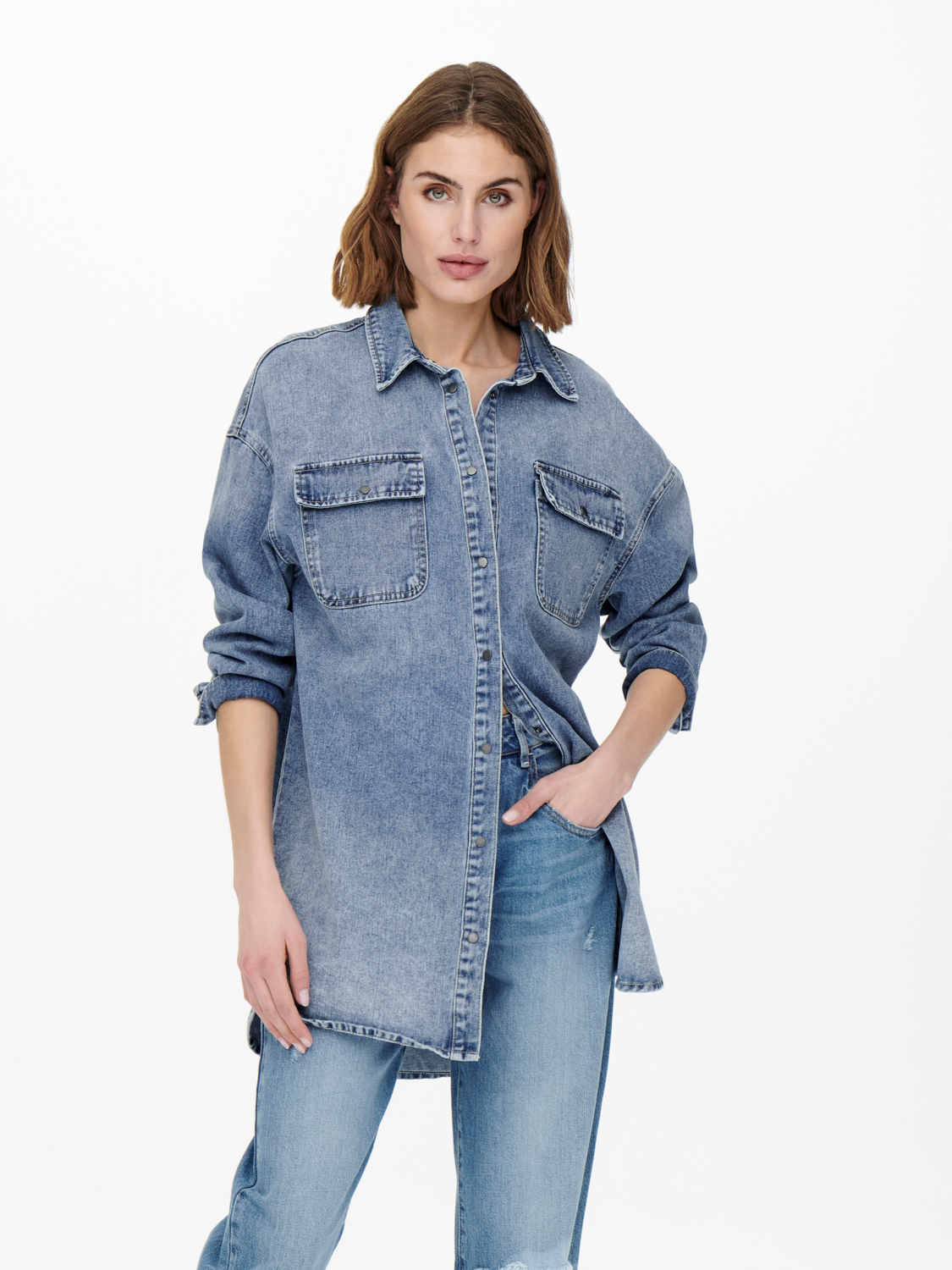 OVERSIZED DENIM SHIRT